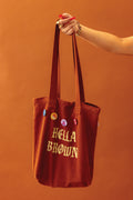 Hella Brown Tote Bag - Ginger