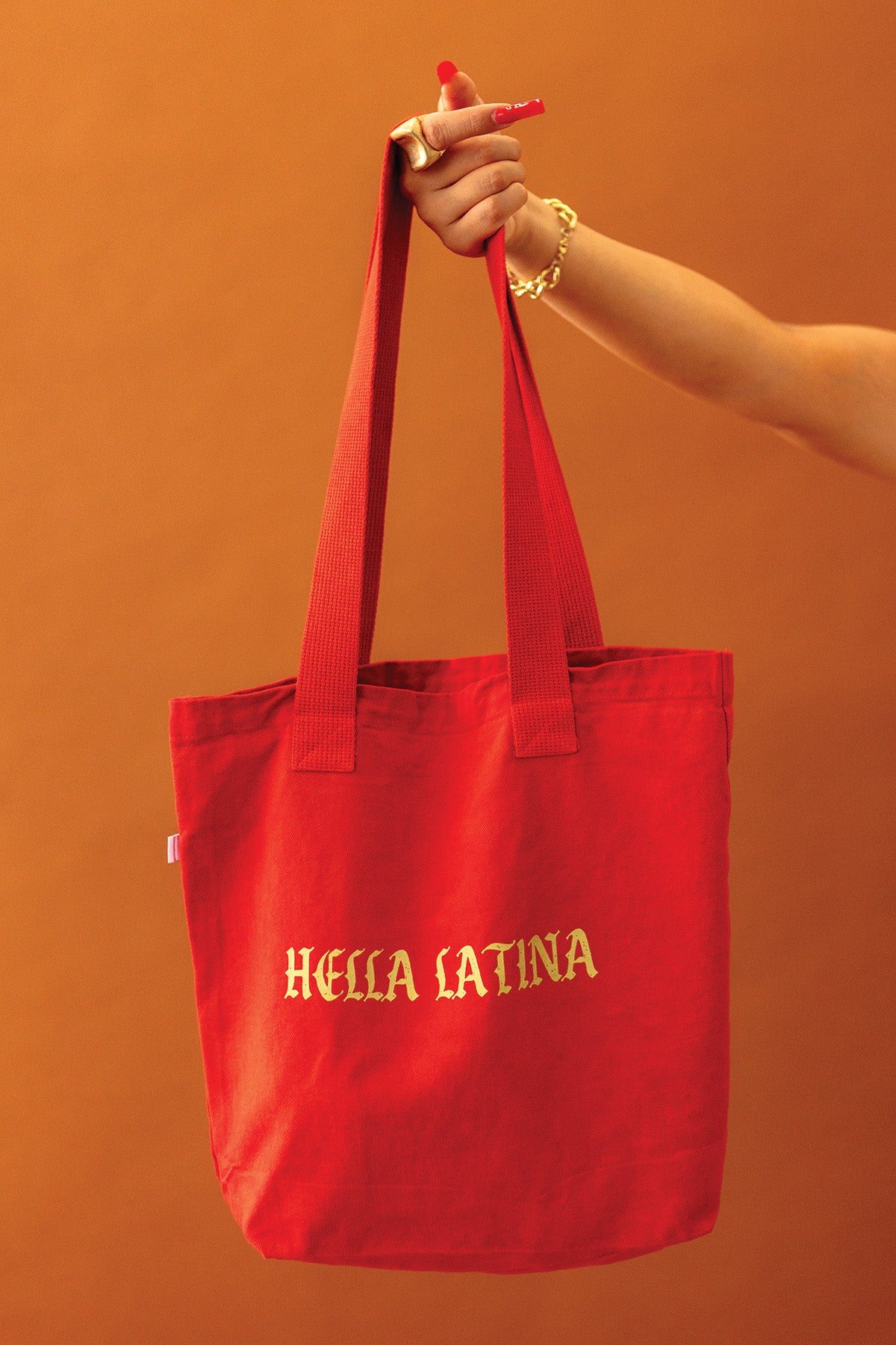 Hella Latina Tote Bag - Fire Red