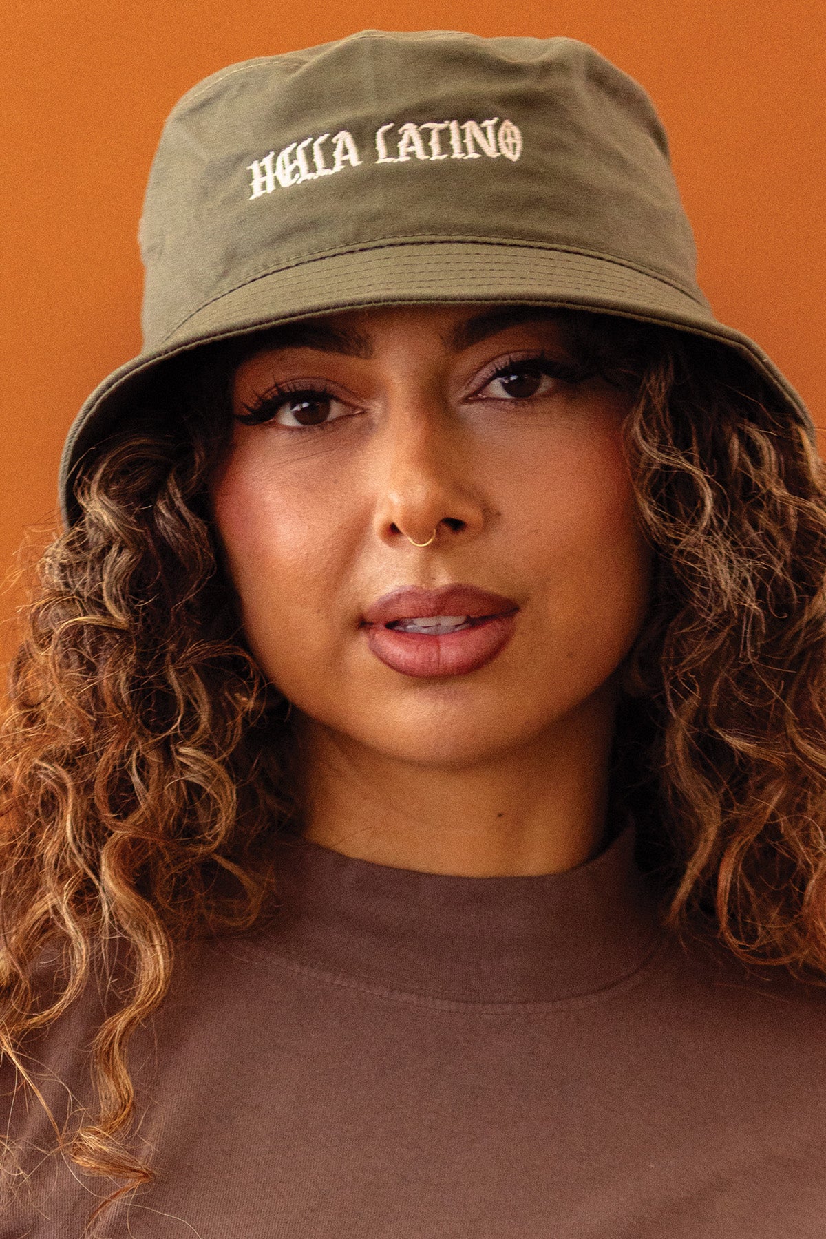 Hella Latino Embroidered Bucket Hat - Army