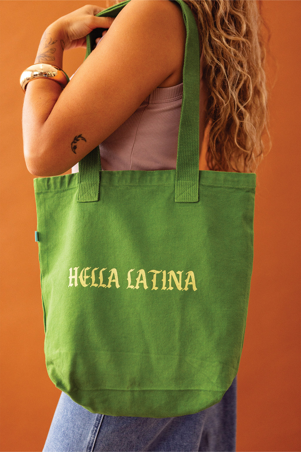 Hella Latina Tote Bag - Vintage Green
