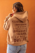 Hella Worthy Hoodie - Pigment Burro